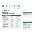 HiFonics ZXS6D2 - subwoofer średnica  165 mm